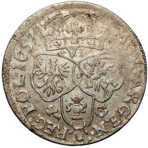 Jan II Kazimierz, Szóstak Kraków 1657 IT