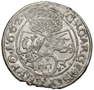Jean II Casimir, Sixième de Lviv 1662 AcpT - avec erreurs - beau