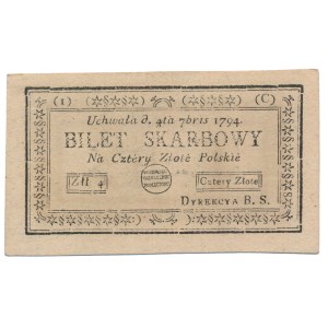 4 złote 1794 - (1)(C) - odwrócony nawias - smutny