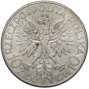 Głowa Kobiety 10 złotych 1933