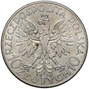 Tête de femme 10 or 1933