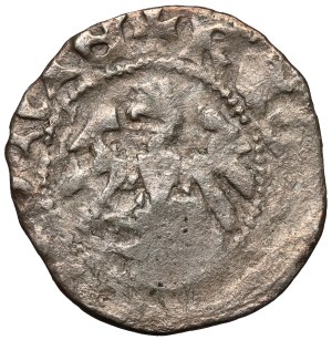 Władysław II Jagiełło, demi-penny Cracovie - contremarque Göttingen
