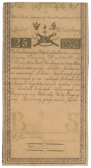 25 zloty 1794 - A - PIETER DE VRIE[S] & COMP-.
