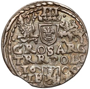 Sigismund III Vasa, Trojak Olkusz 1600 - no R[ex].