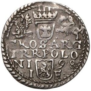 Zygmunt III Waza, Trojak Olkusz 1598 - małe popiersie