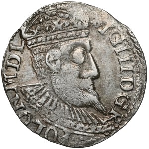 Zygmunt III Waza, Trojak Olkusz 1598 - duża głowa