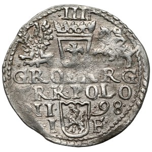 Zygmunt III Waza, Trojak Olkusz 1598 - duża głowa