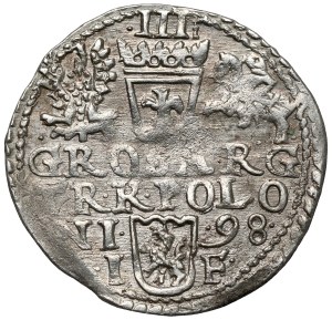 Sigismund III Vasa, Trojak Olkusz 1598 - large head