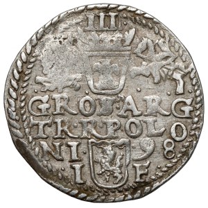 Zygmunt III Waza, Trojak Olkusz 1598 - duża głowa