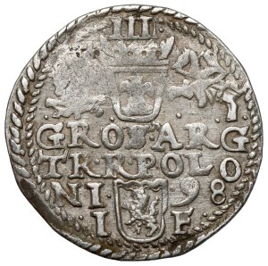 Sigismund III Vasa, Trojak Olkusz 1598 - large head