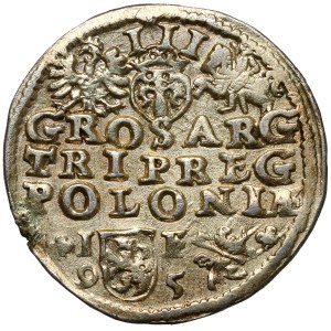 Zygmunt III Waza, Trojak Lublin 1595 - popiersie 6