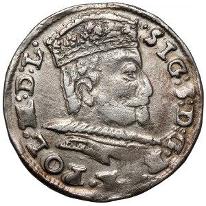 Zygmunt III Waza, Trojak Lublin 1595 - popiersie 4