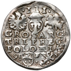 Sigismond III Vasa, Trojak Lublin 1595 - date floue