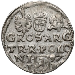 Zygmunt III Waza, Trojak Lublin 1597 - bez znaku