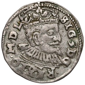Zygmunt III Waza, Trojak Lublin 1597 - Ecke - rzadki