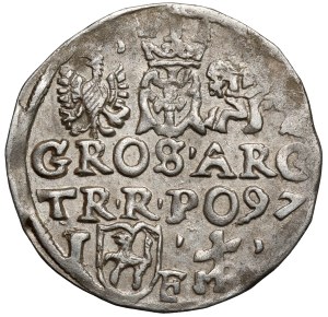 Sigismond III Vasa, Trojak Lublin 1597 - monogramme