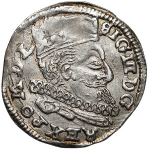 Sigismond III Vasa, Trojak Lublin 1598 - G à partir de la gauche