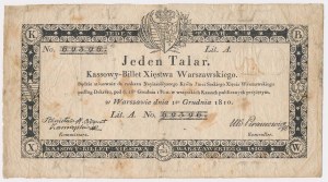 1 thaler 1810 - Zamojski - WITHOUT STEMPLES