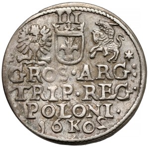 Zygmunt III Waza, Trojak Kraków 1602 - odwrócone 2