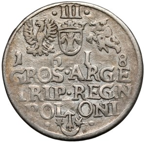 Sigismond III Vasa, Trojak Kraków 1618 - SIGIS