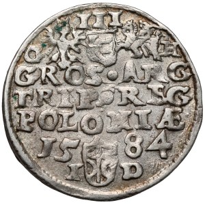 Stefan Batory, Trojak Olkusz 1584 - inicjały GH