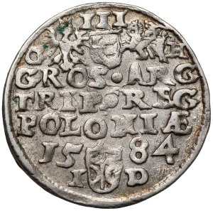Stefan Batory, Trojak Olkusz 1584 - initiales GH