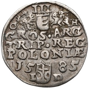 Stefan Batory, Trojak Olkusz 1585 - inicjały GH