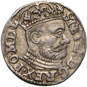 Stefan Batory, Trojak Olkusz 1583 - WITHOUT initials