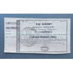 Powstanie Styczniowe, Obligacja tymczasowa 100 złotych 1863