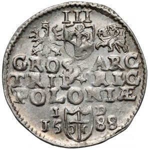 Zygmunt III Waza, Trojak Olkusz 1588 - bardzo ładny