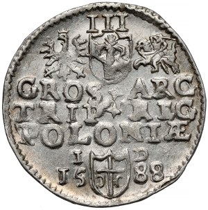 Sigismund III Vasa, Trojak Olkusz 1588 - very nice