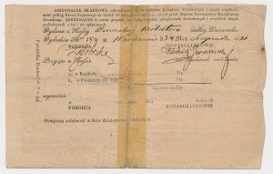 Powstanie Listopadowe, Asygnacja Skarbowa na 100 złotych 1831