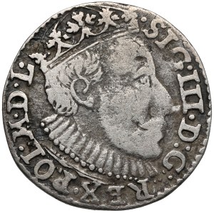 Sigismond III Vasa, Trojak Olkusz 1588 - grande tête - rare