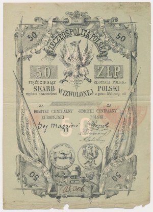 Trésor de la Pologne libérée, 50 zlotys (1853)