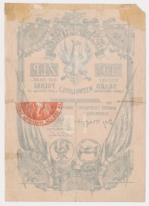 Trésor de la Pologne libérée, 10 zlotys (1853)