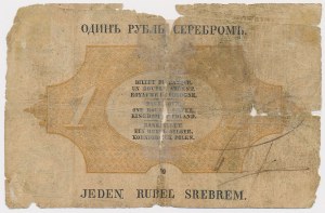 Kingdom of Poland, 1 ruble in silver 1858 - Englert