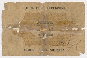 Kingdom of Poland, 1 ruble in silver 1858 - Wenzl