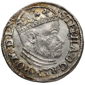 Stefan Batory, Trojak Olkusz 1586 - NH w otoku - rzadki