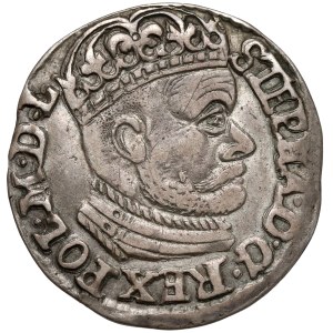 Stefan Batory, Trojak Olkusz 1583 ID - krzyże