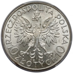 Głowa Kobiety 10 złotych 1932 bz, Londyn