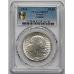 Głowa Kobiety 10 złotych 1932 bz, Londyn