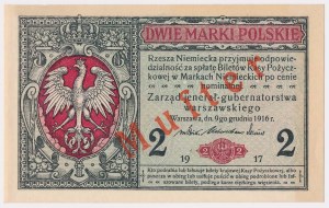 MUSTER jeneral 2 mkp 1916 - double-sided