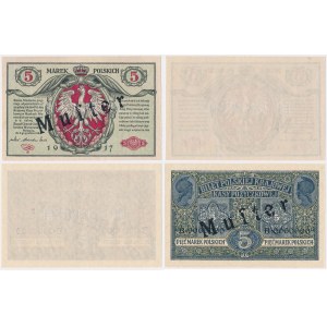 MUSTER Generał 5 mkp 1916 - awers i rewers osobno