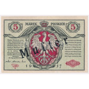 MUSTER Generał 5 mkp 1916 - awers i rewers osobno