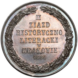 Médaille Jan Kochanowski, Congrès de Cracovie 1884 (Kossak)