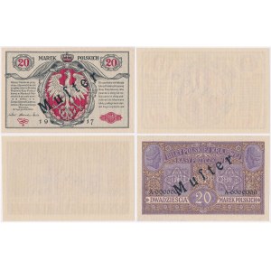 MUSTER Generał 20 mkp 1916 - awers i rewers osobno