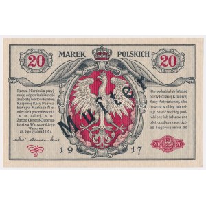 MUSTER Generał 20 mkp 1916 - awers i rewers osobno