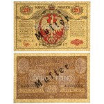 MUSTER Generał 20 mkp 1916 - awers i rewers - KOMPLET