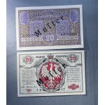 MUSTER Generał 20 mkp 1916 - awers i rewers - KOMPLET
