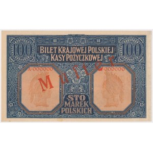 MUSTER jenerał 100 mkp 1916 - 6 cyfr - dwustronny